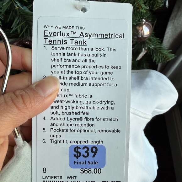 LULULEMON every asymmetrical tennis tank - Picture 3 of 3